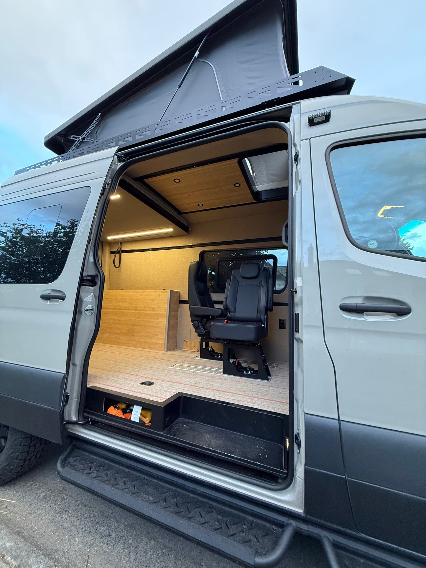 Sprinter Carbon Fiber Roof-Top Tent System