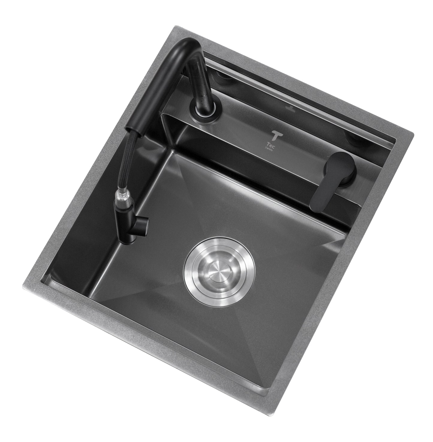 Black Camper Van / RV Sink | Hidden Sink