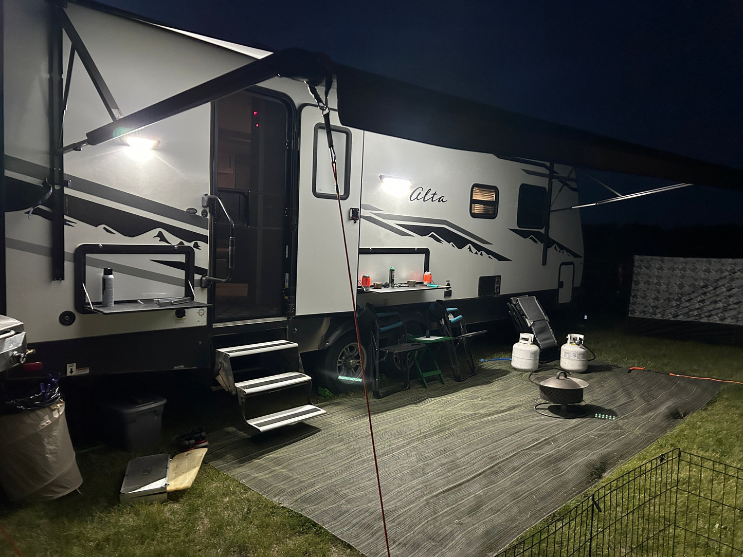 Finger Touch LED Awning Light