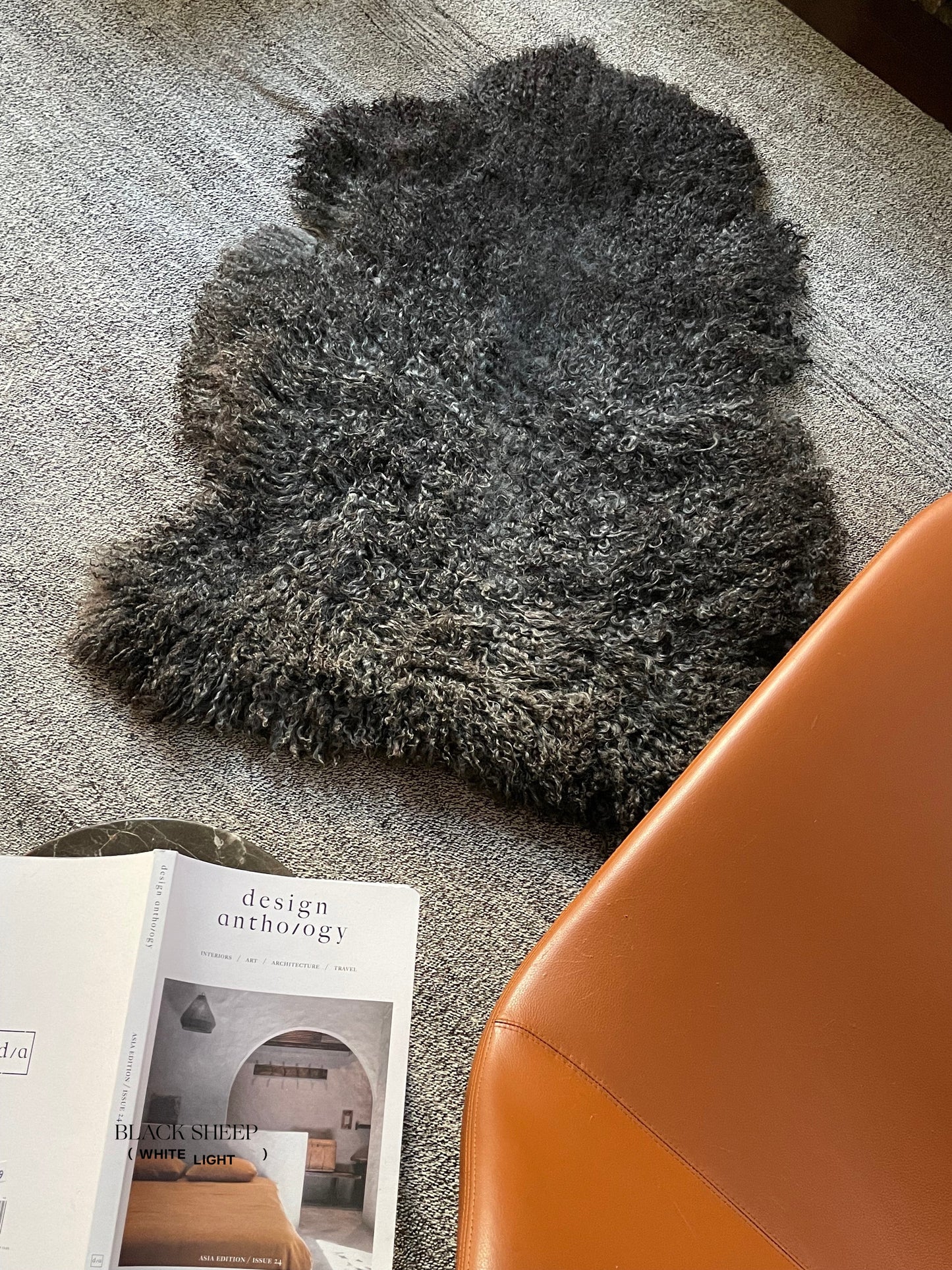 Grey Long Wool Gotland Sheepskin