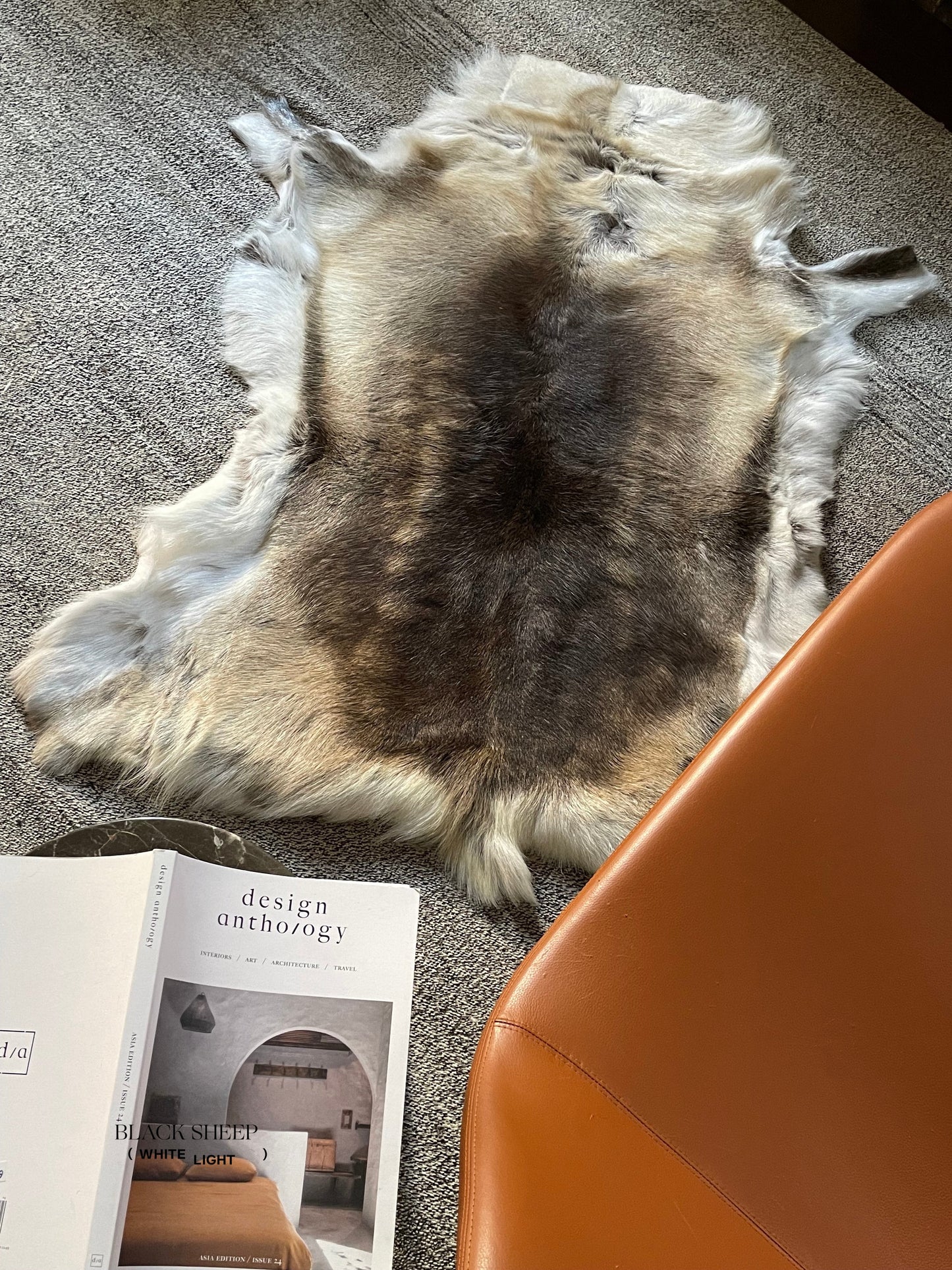 Dark Sami Reindeer Hide