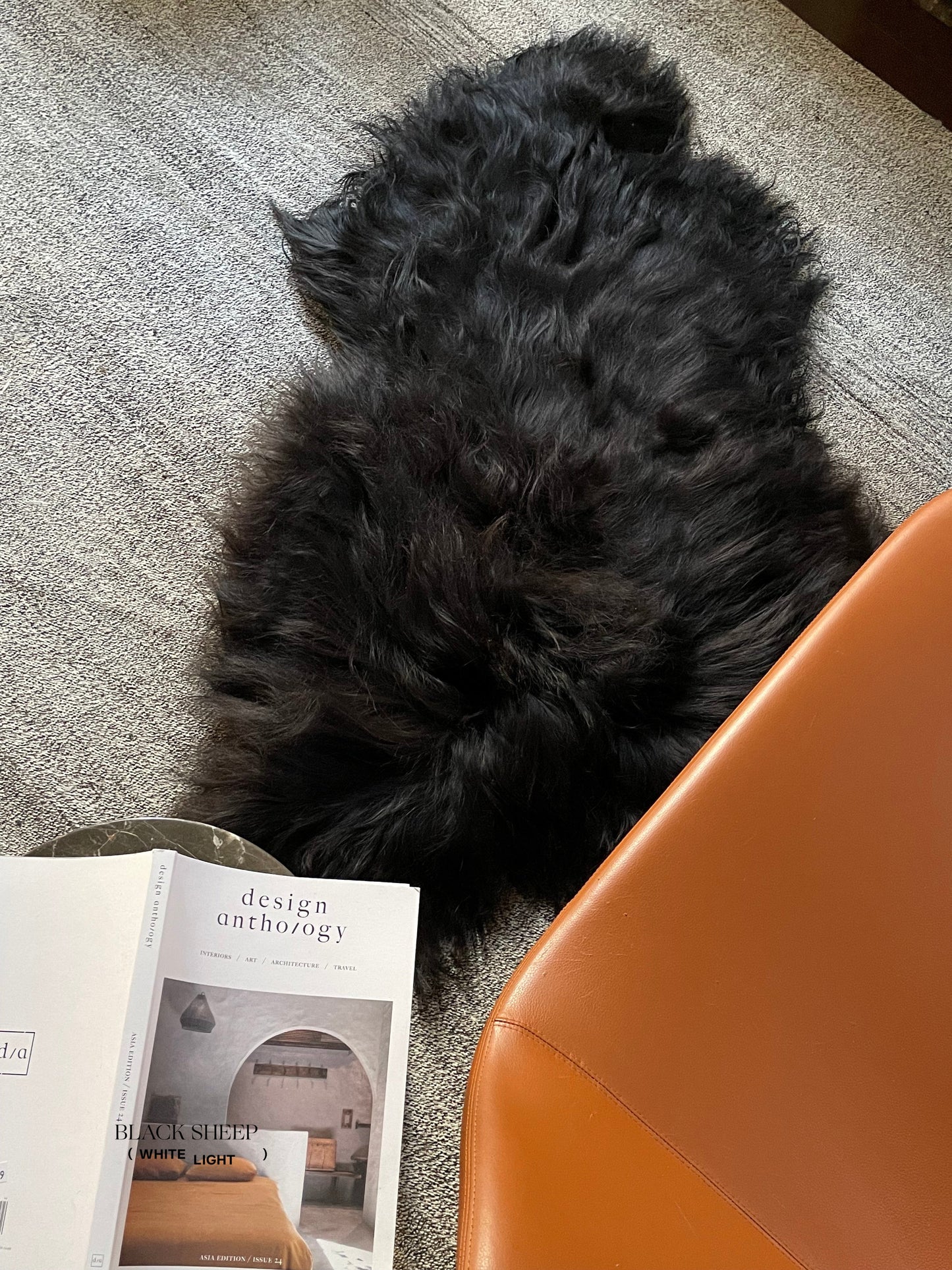 Black Icelandic Sheepskin