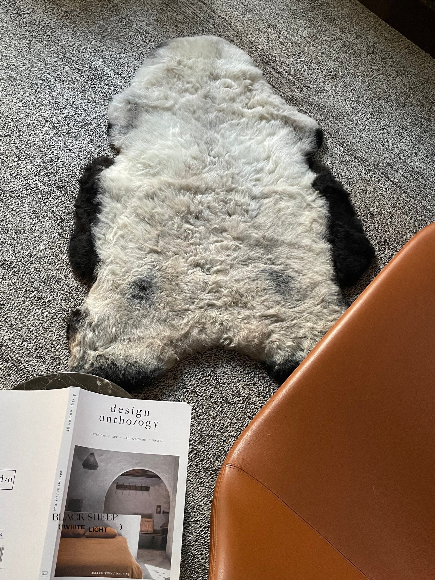 Shorn Dark Grey Edge Icelandic Sheepskin