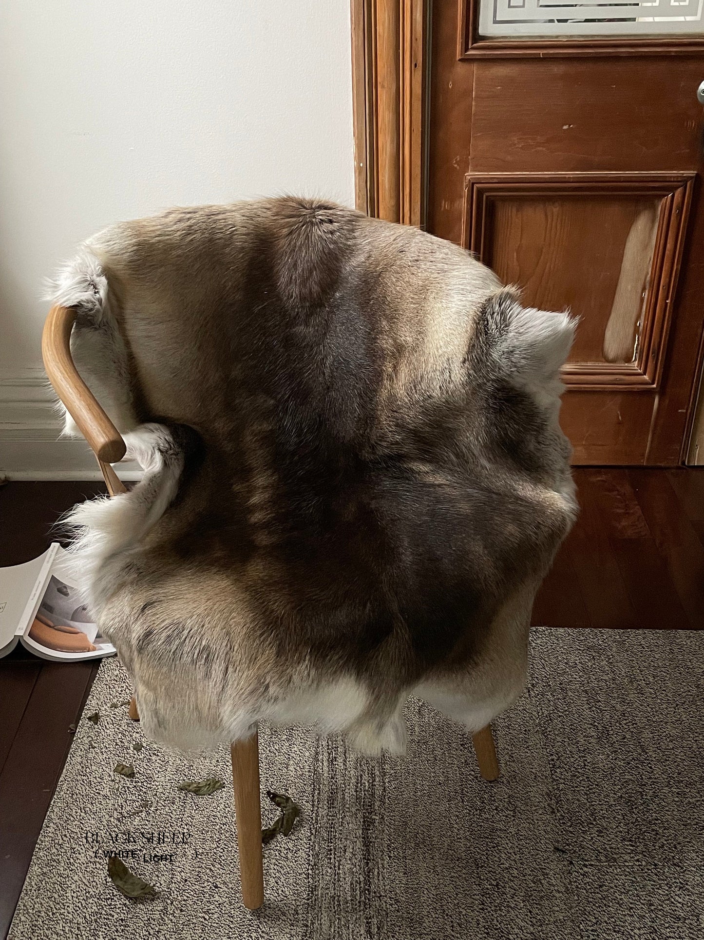 Dark Sami Reindeer Hide