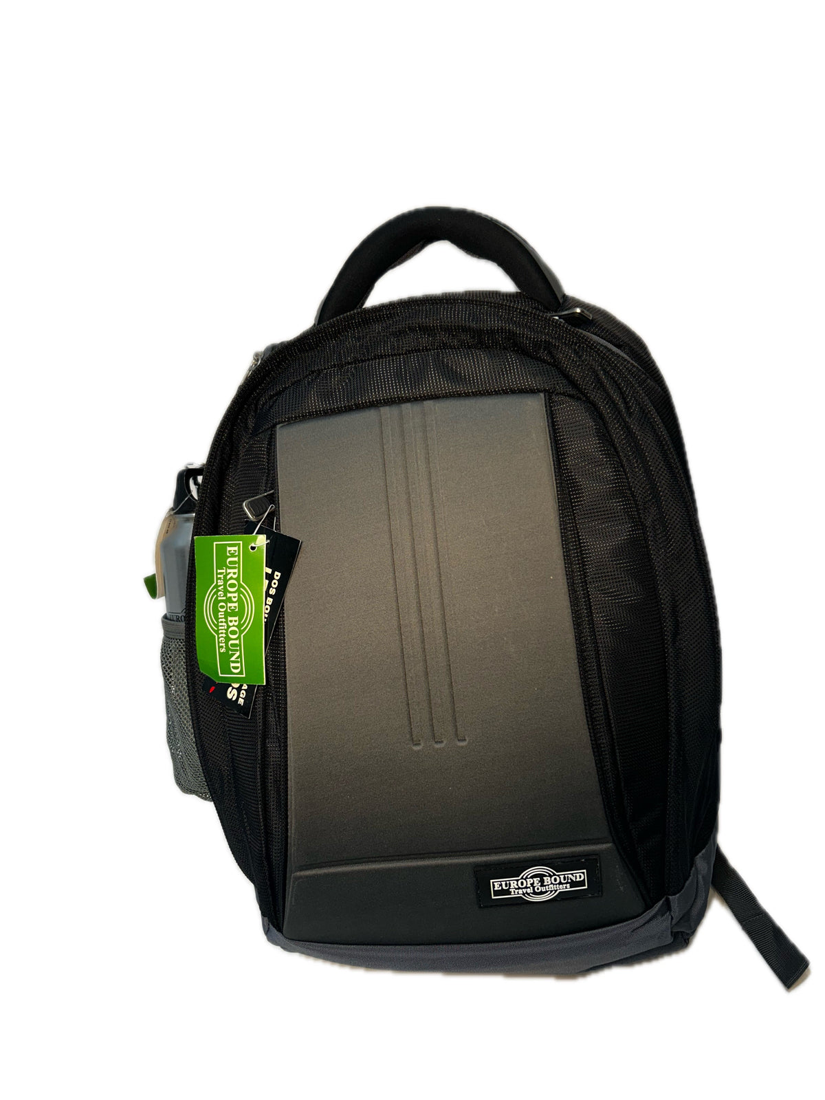 Europe Bound Exec-Tek Black & Grey Heavily Cushioned Laptop Backpack 25L