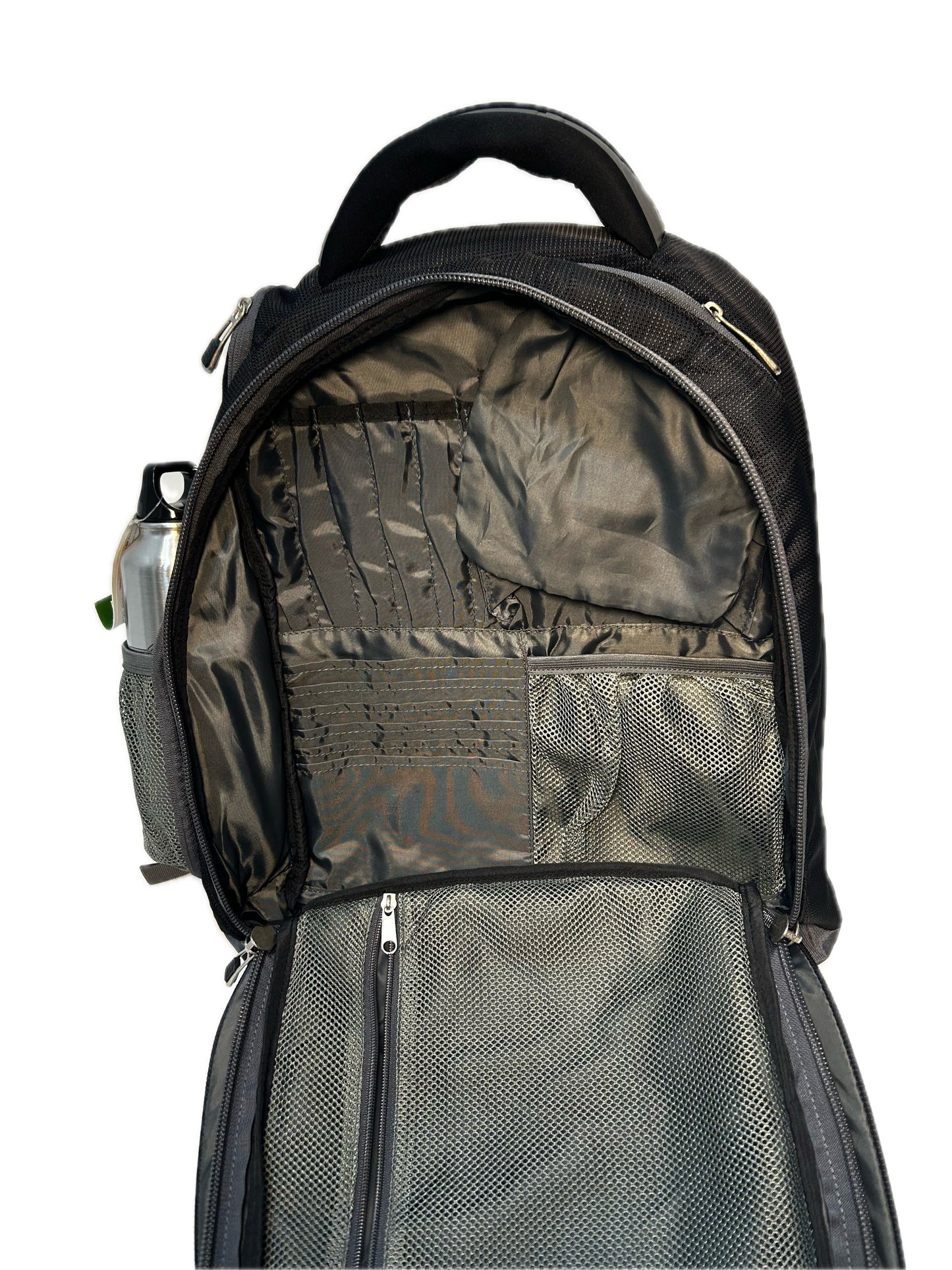 Europe Bound Exec-Tek Black & Grey Heavily Cushioned Laptop Backpack 25L