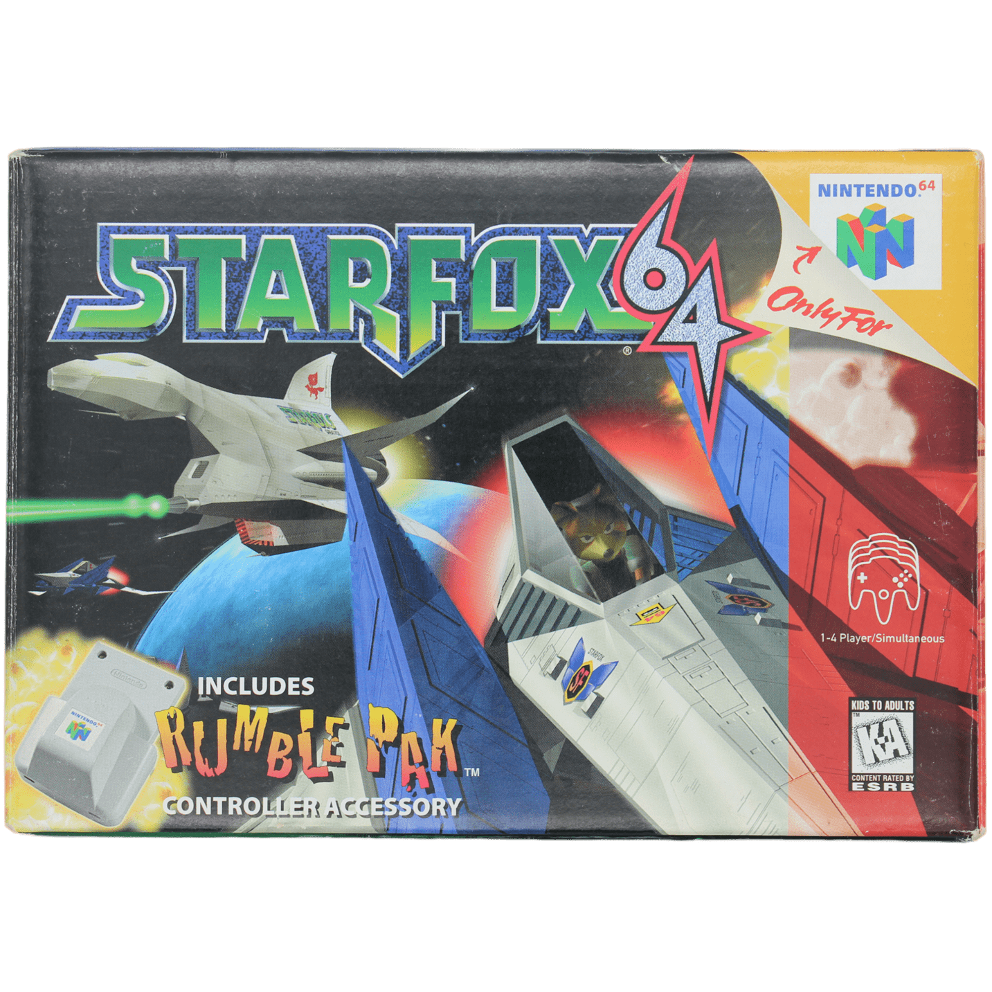 Star Fox 64 [Rumble Pak Bundle] + Box