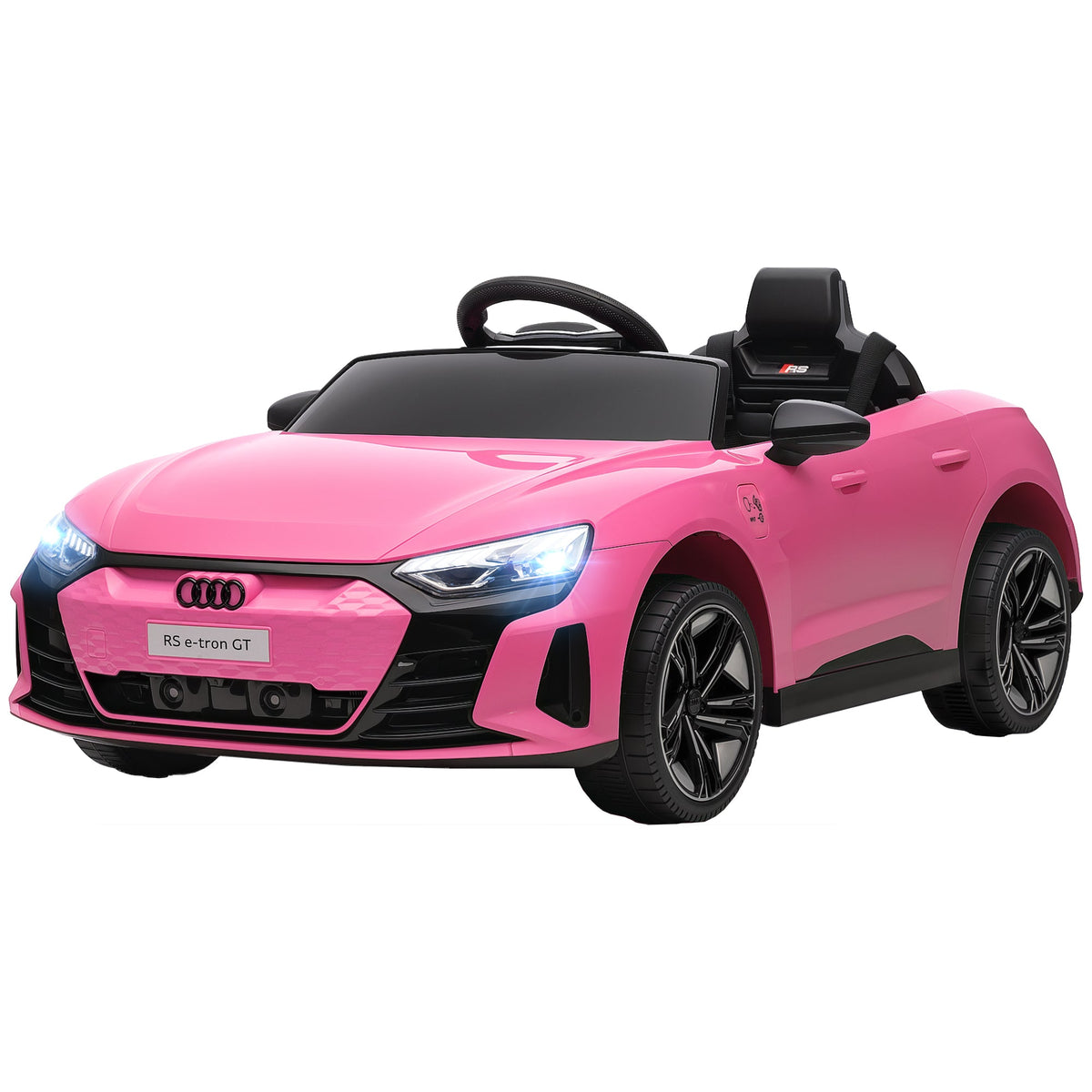 Ride-On Toy On Car with Remote Control, 12V 3.1 MPH Electric Ride for Kids w/ Suspension System, Horn Honking, Black