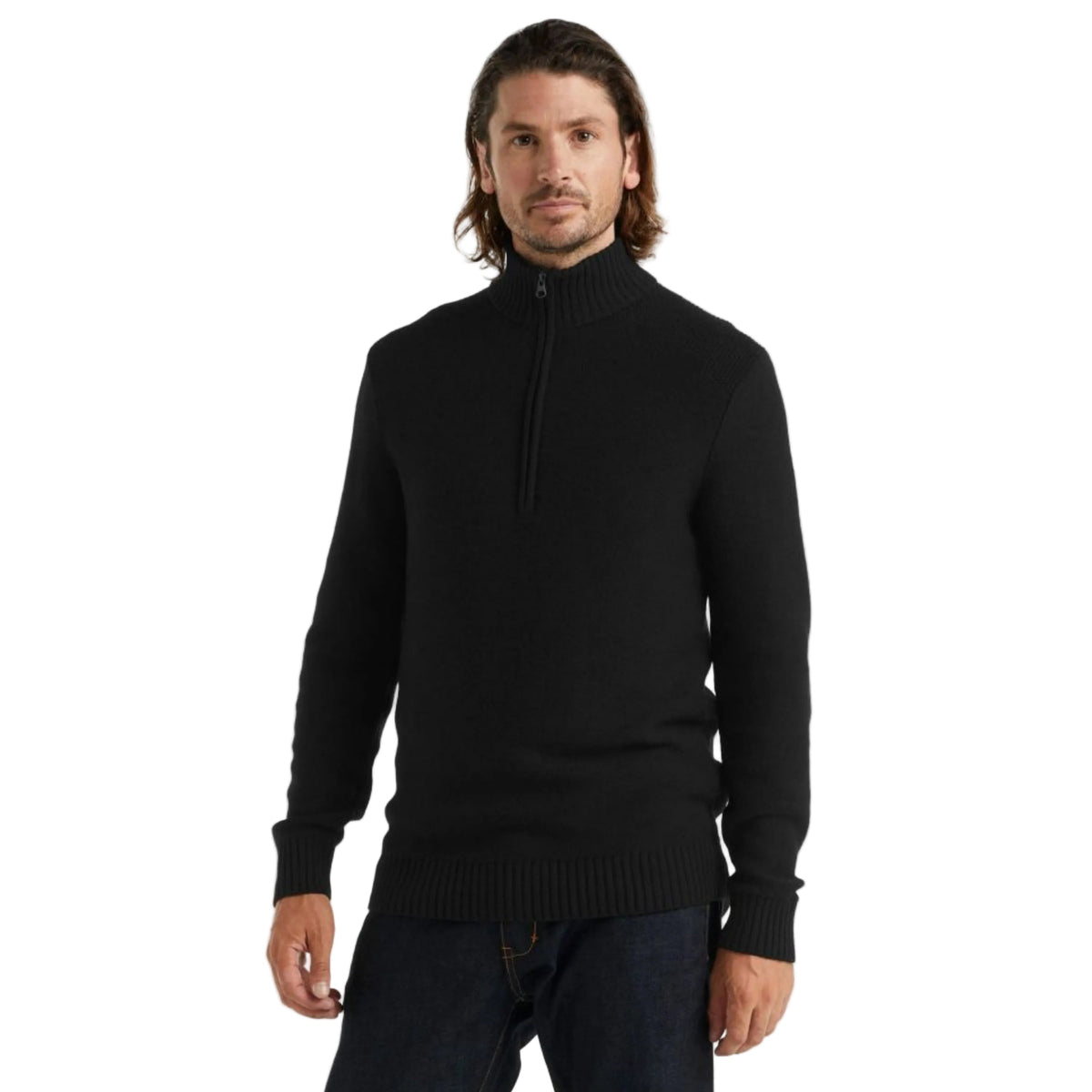 Icebreaker Men's Waypoint Knit Sweater Half Zip Merino Top XL