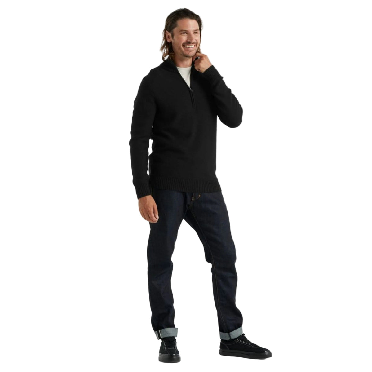 Icebreaker Men's Waypoint Knit Sweater Half Zip Merino Top XL