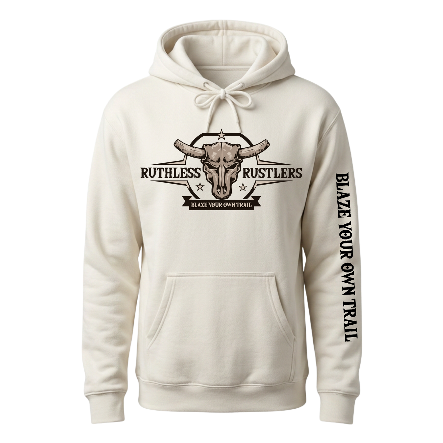 BLAZE YOUR OWN TRAIL HEAVYWEIGHT HOODIE | Bone
