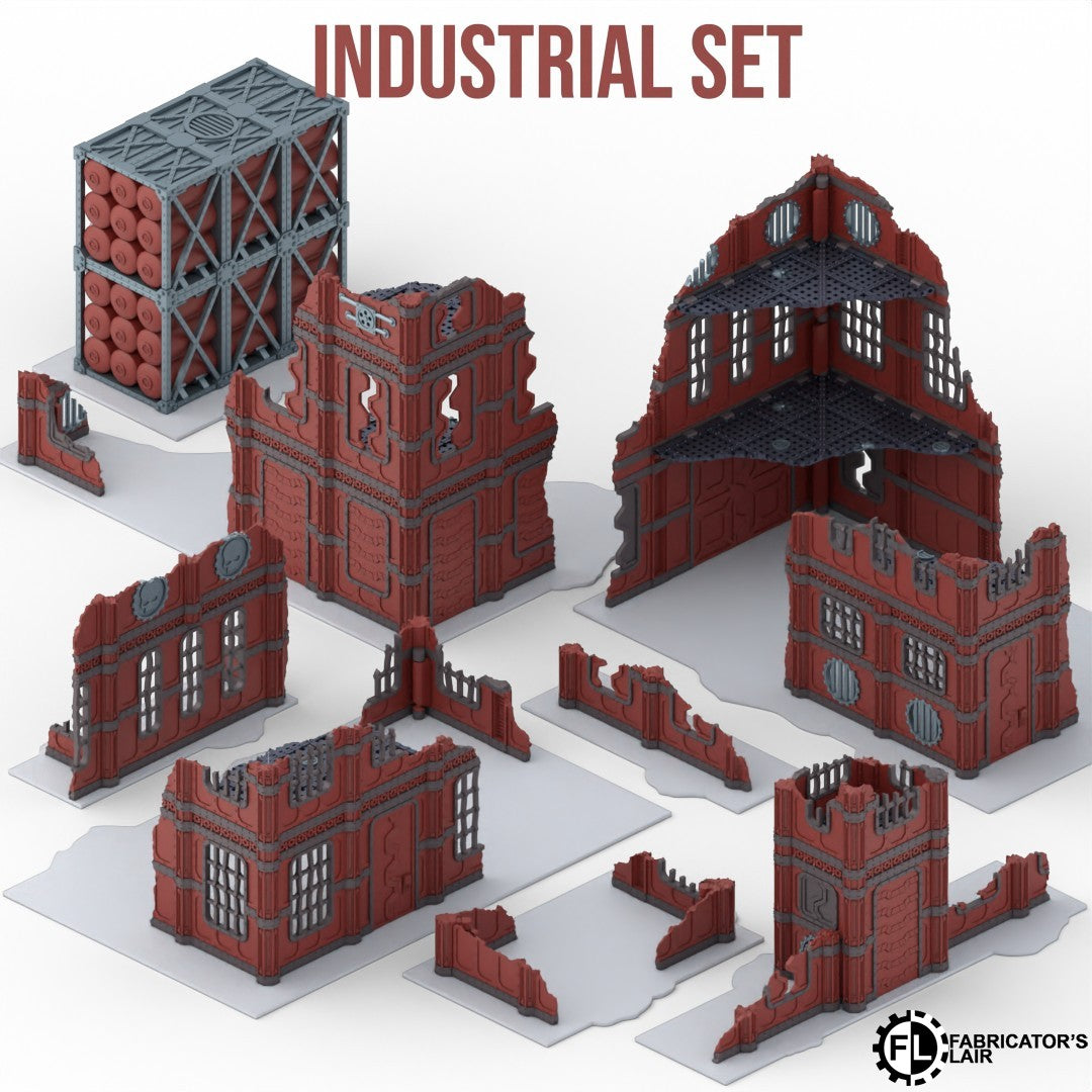 11th Edition Foldable terrain - Industrial Set