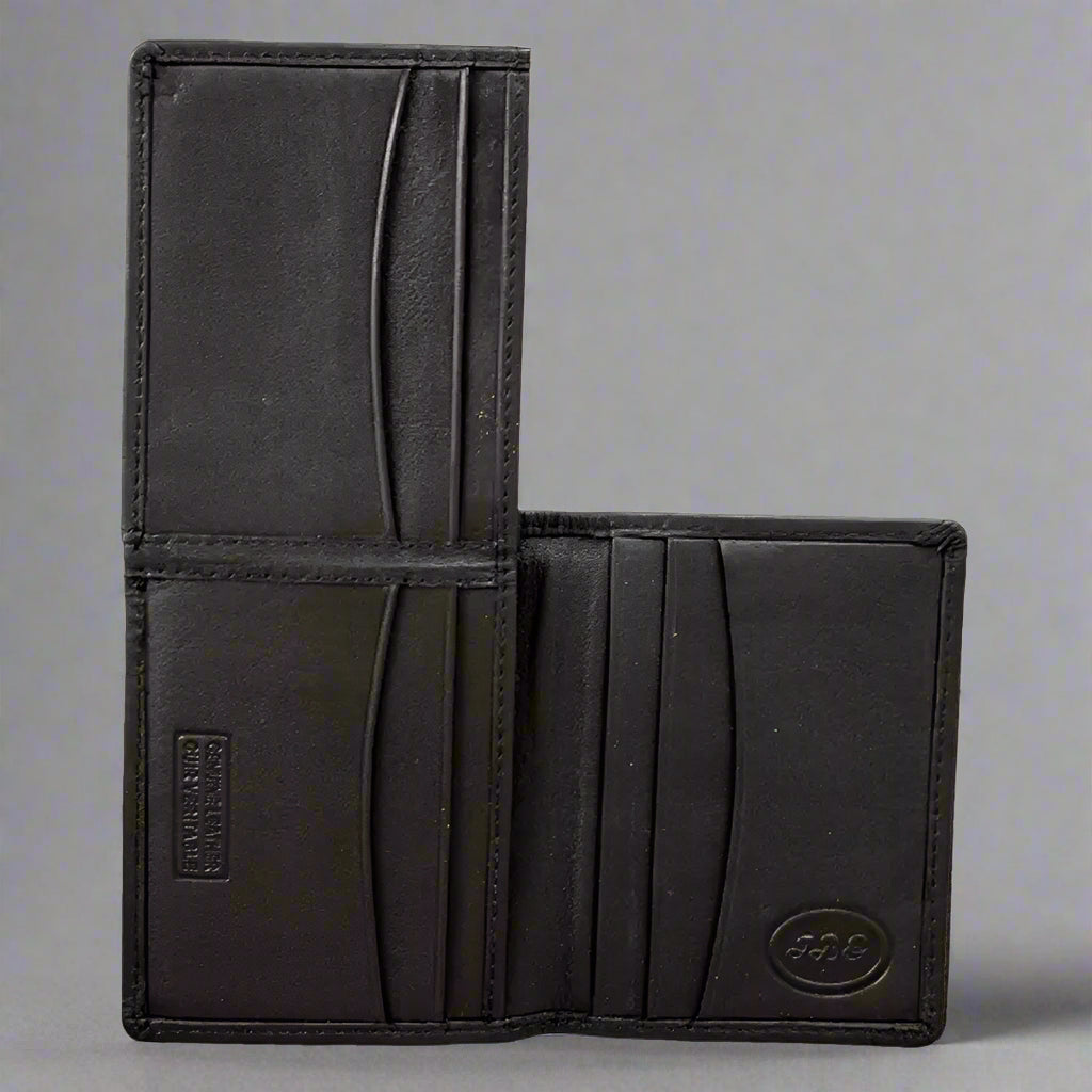 JBG International Men's Flip Up Bifold Leather Wallet