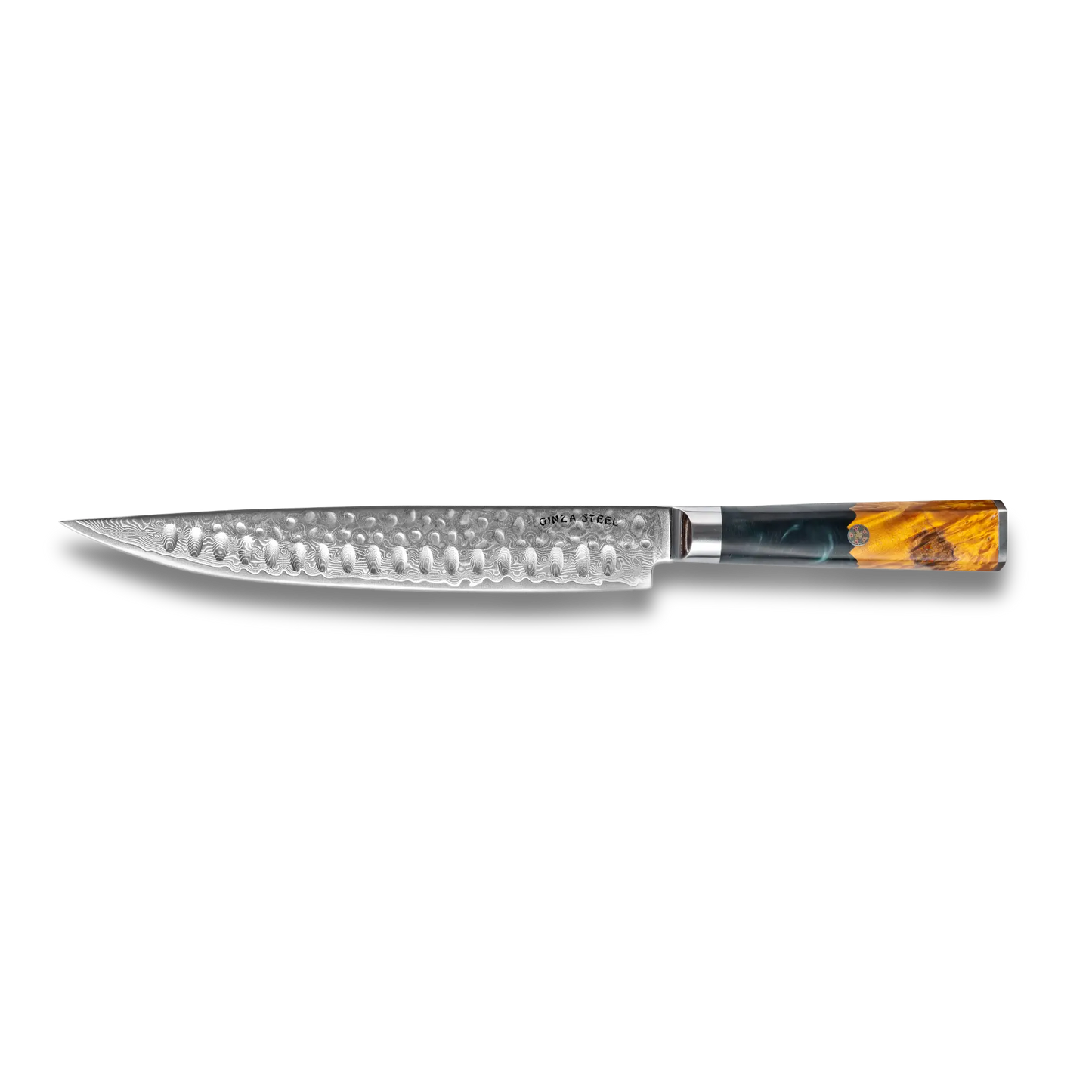 Kaze Katana 9″ Carving Knife | Damascus Steel by Ginza Steel