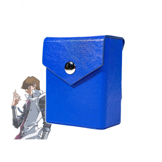 Kaiba Blue Deck Box + Belt Loop - Hard Shell - Faux Leather
