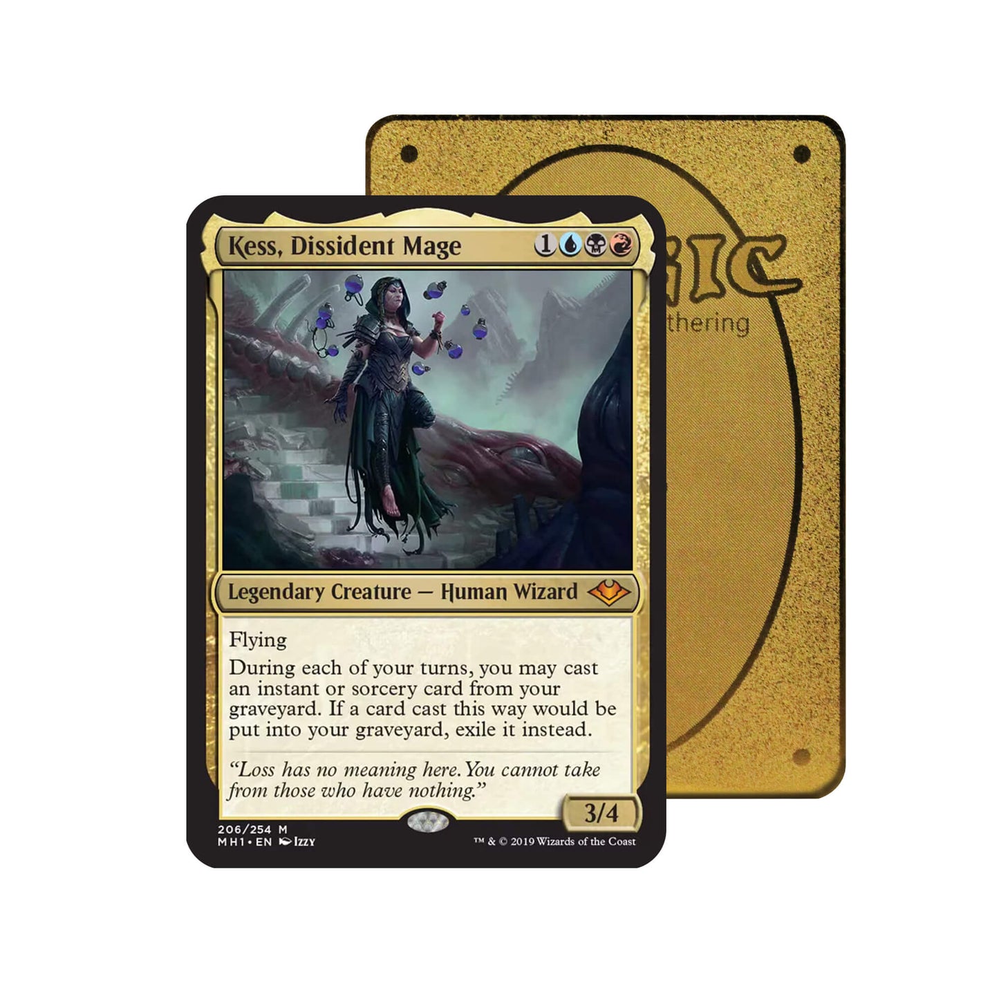 Kess, Dissident Mage Metal Orica Card