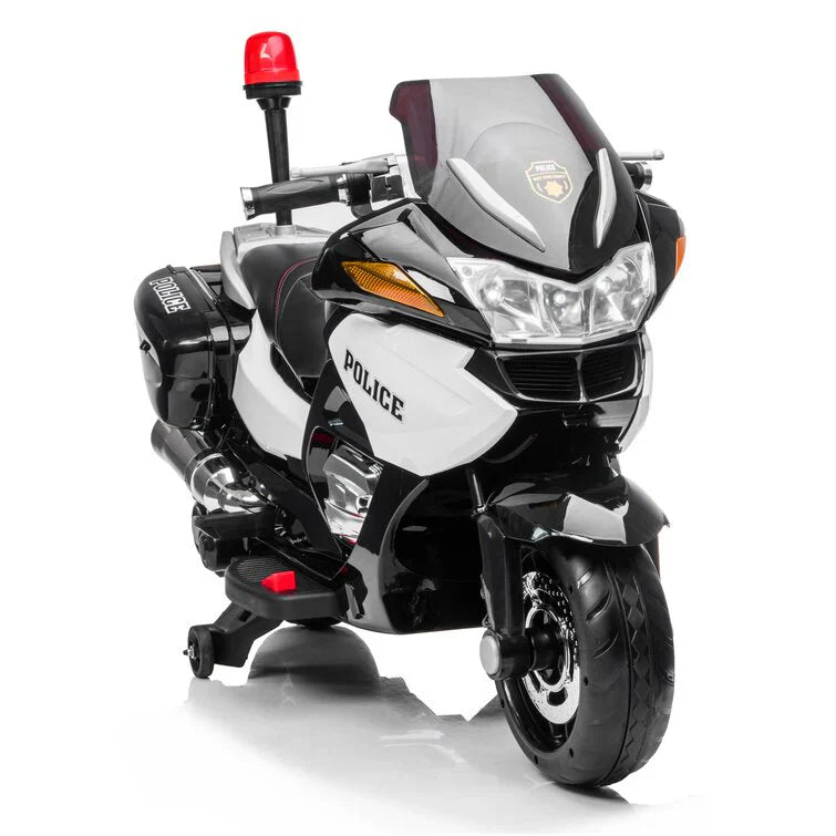2026 24V Police 2 Seater Motorcycle with Rubber Tires