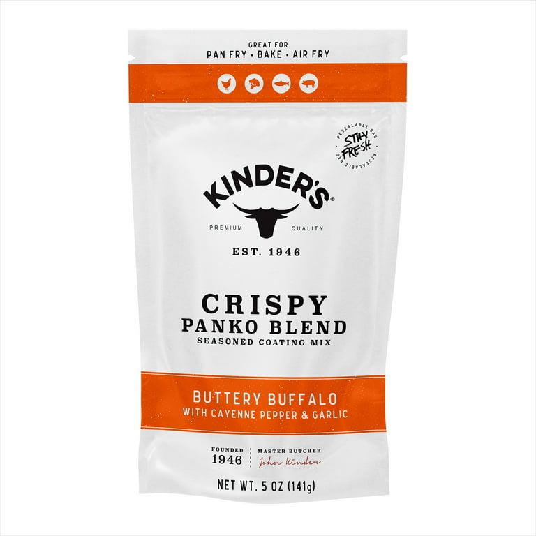 Kinder's Buttery Buffalo Seasoned Panko Bread Crumb Coating, 5 oz