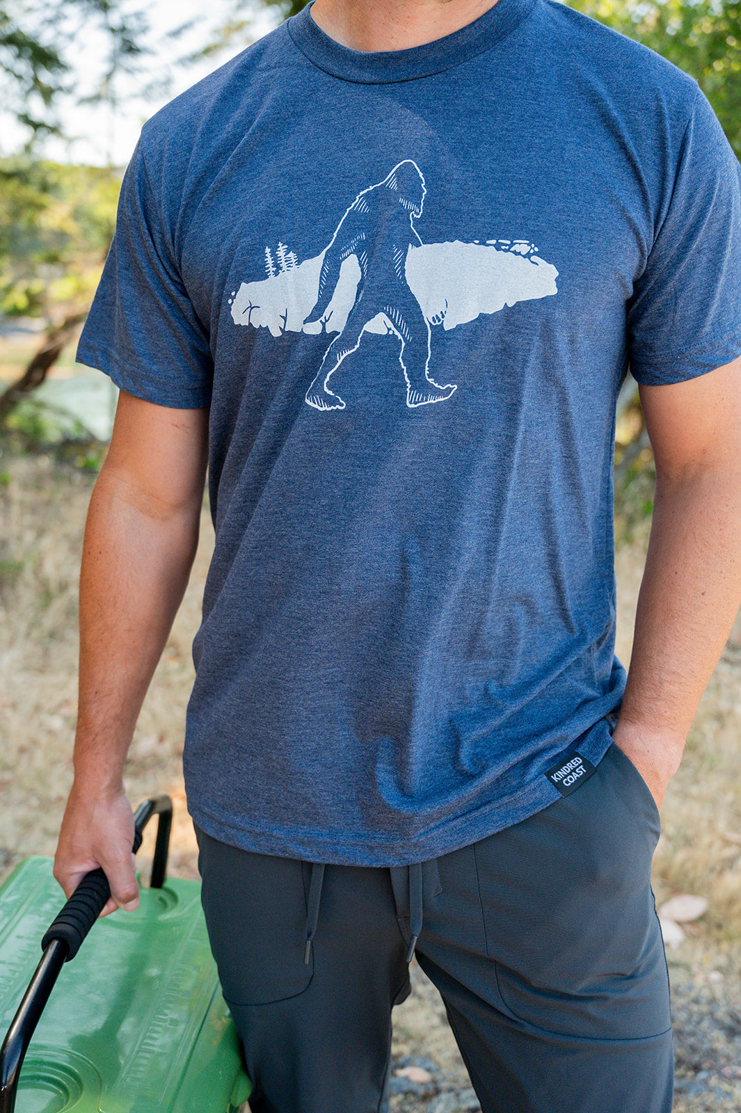 SASQUATCH VI- Unisex Eco Tee - Navy