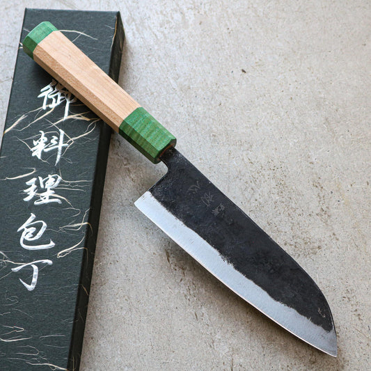 Hatsukokoro Kurogane Santoku 165 mm