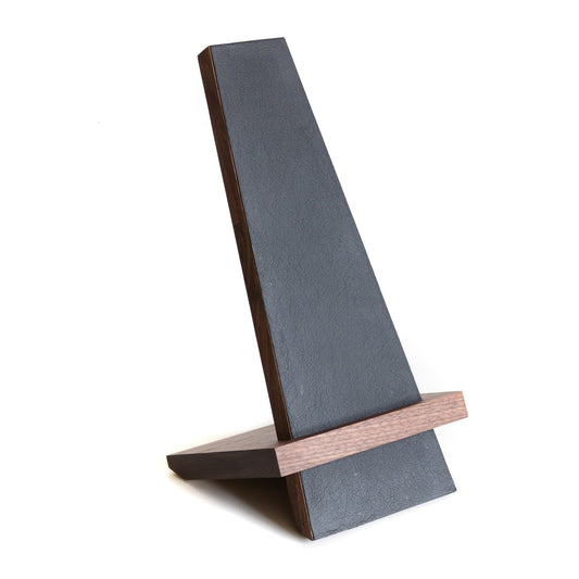 Black Leather Tilt Stand