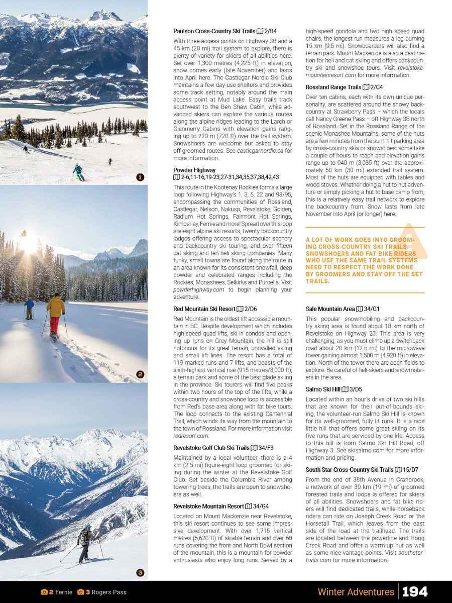Kootenay Rockies BC Backroad Mapbook