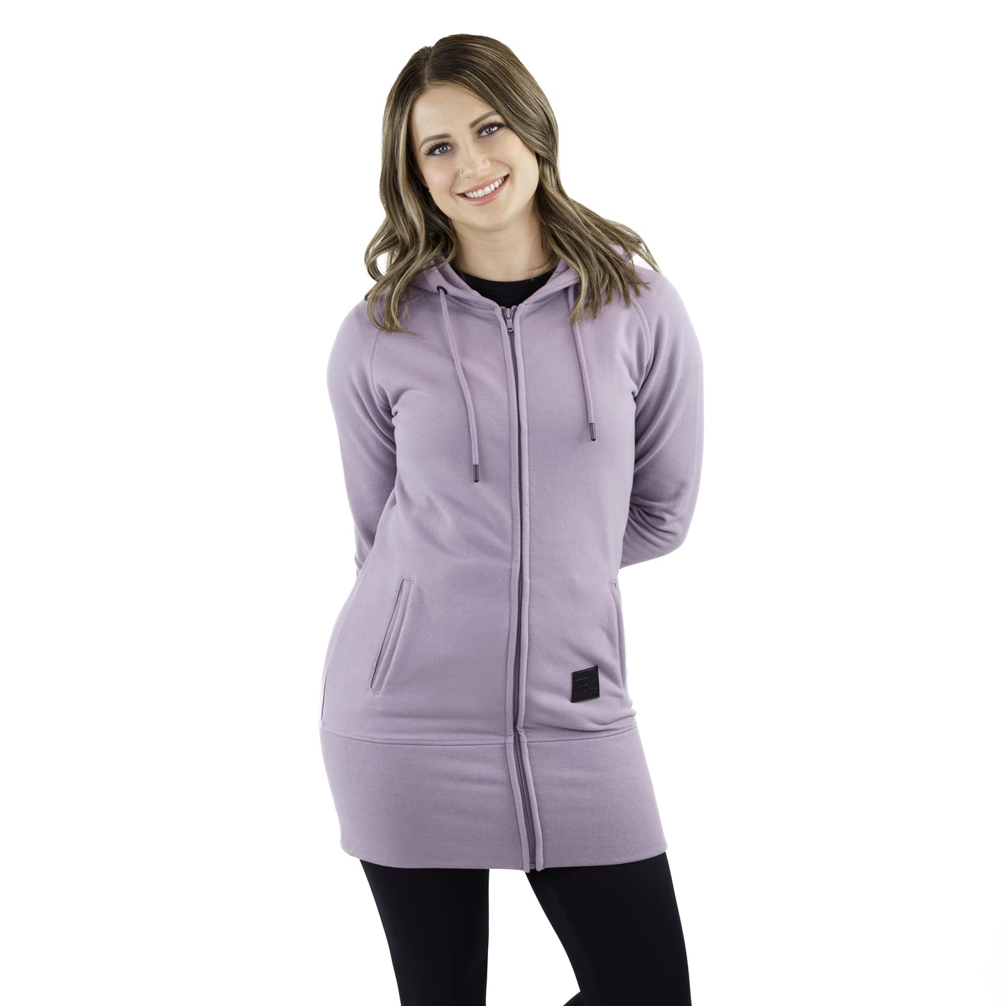 Kora Long Zipup Hoodie Mauve