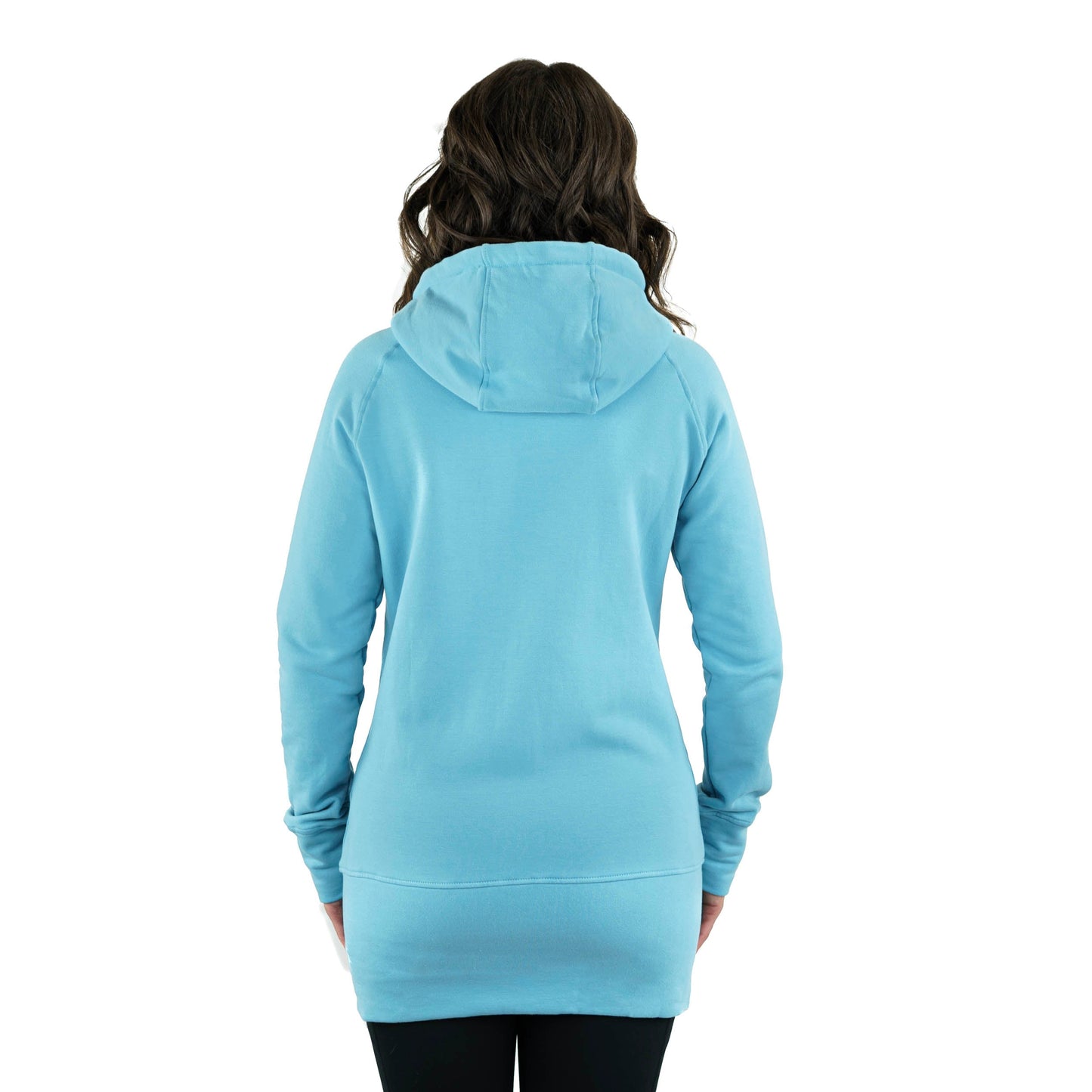 Kora Long Zipup Hoodie Sky Blue