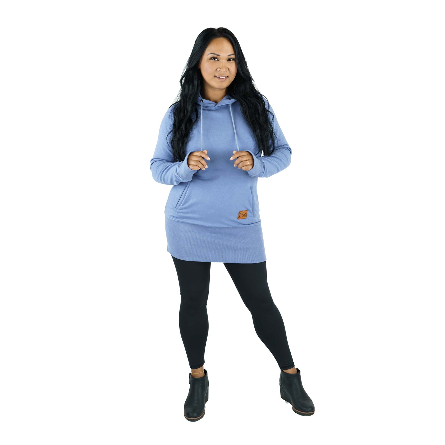 Kora Long Hoodie Baby Blue