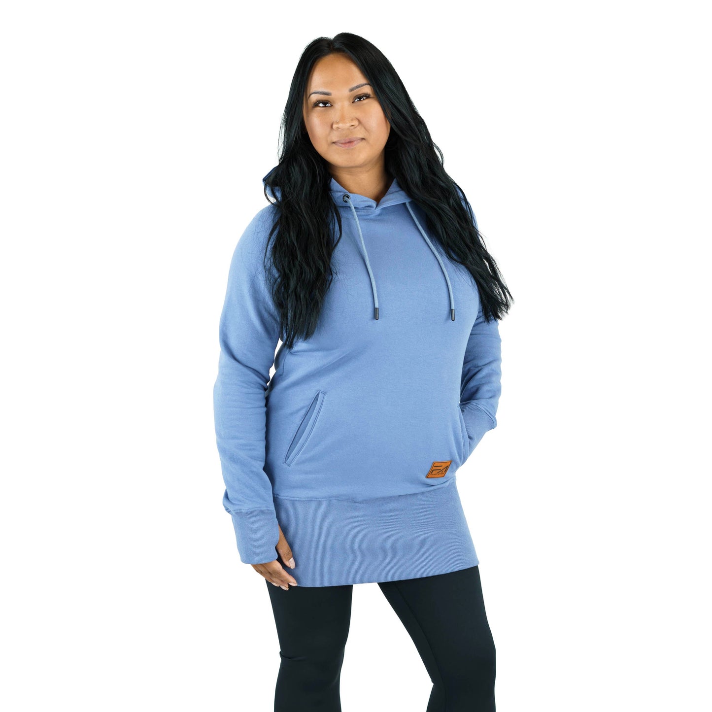 Kora Long Hoodie Baby Blue