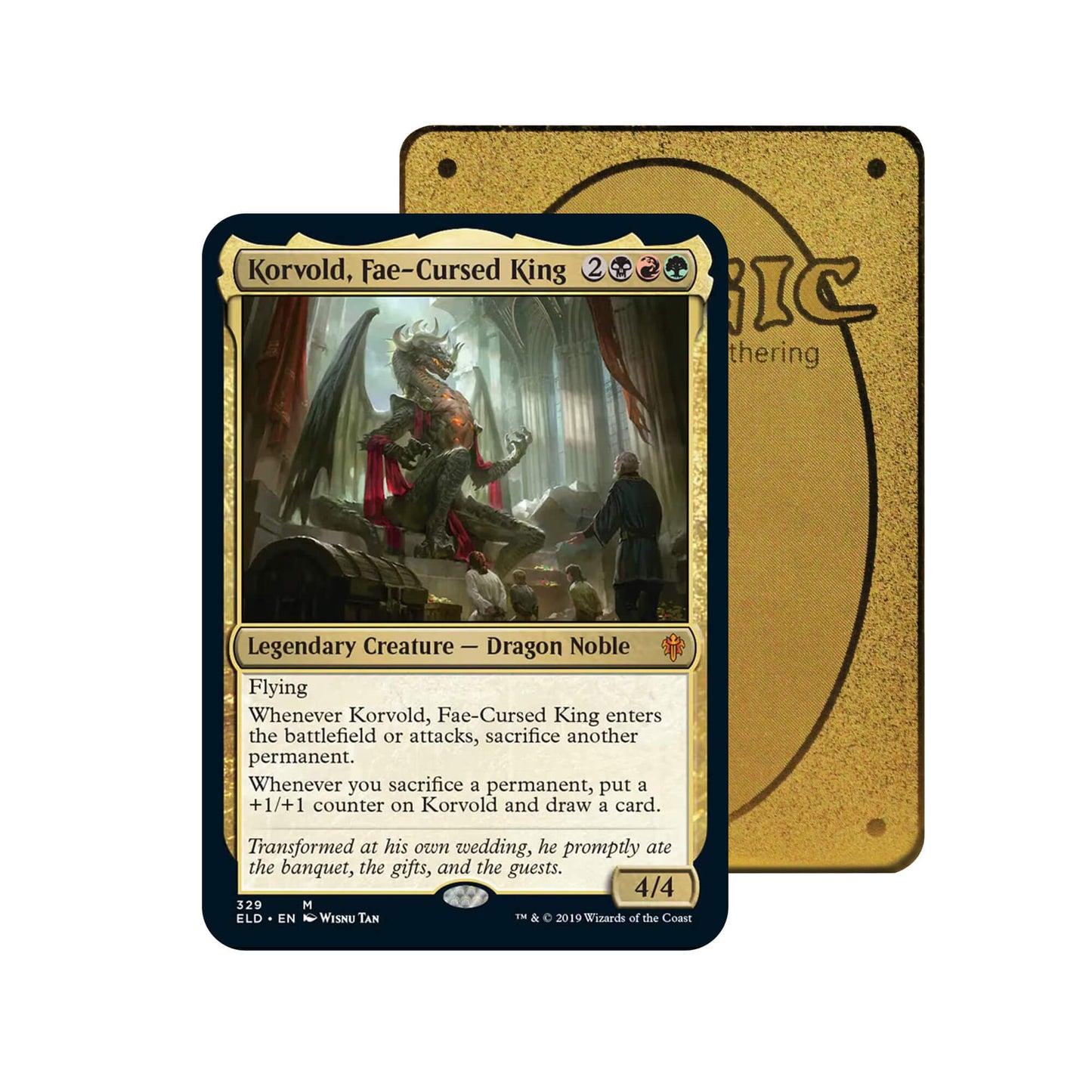 Korvold, Fae-Cursed King Metal Orica Card