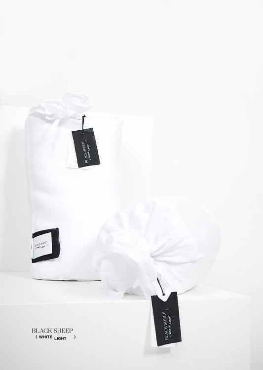 White Italian Linen Sheet Set