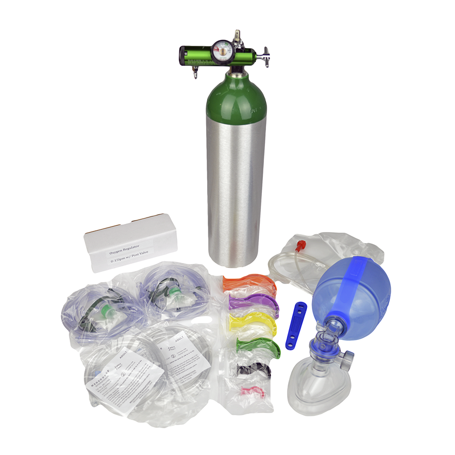 Emergency Oxygen First Responders Backpack Kit with D Cylinder