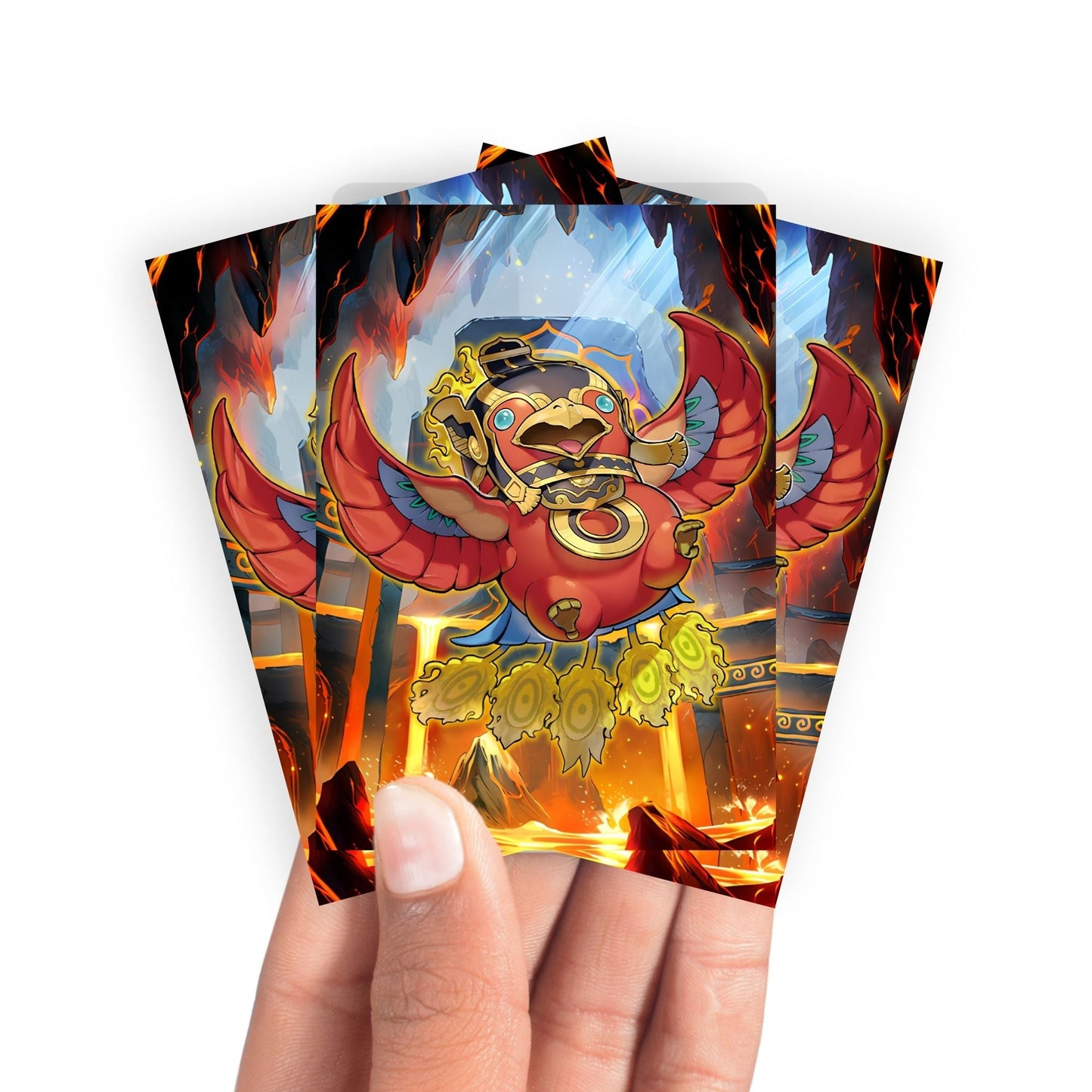 Legendary Fire King Ponix Card Sleeves