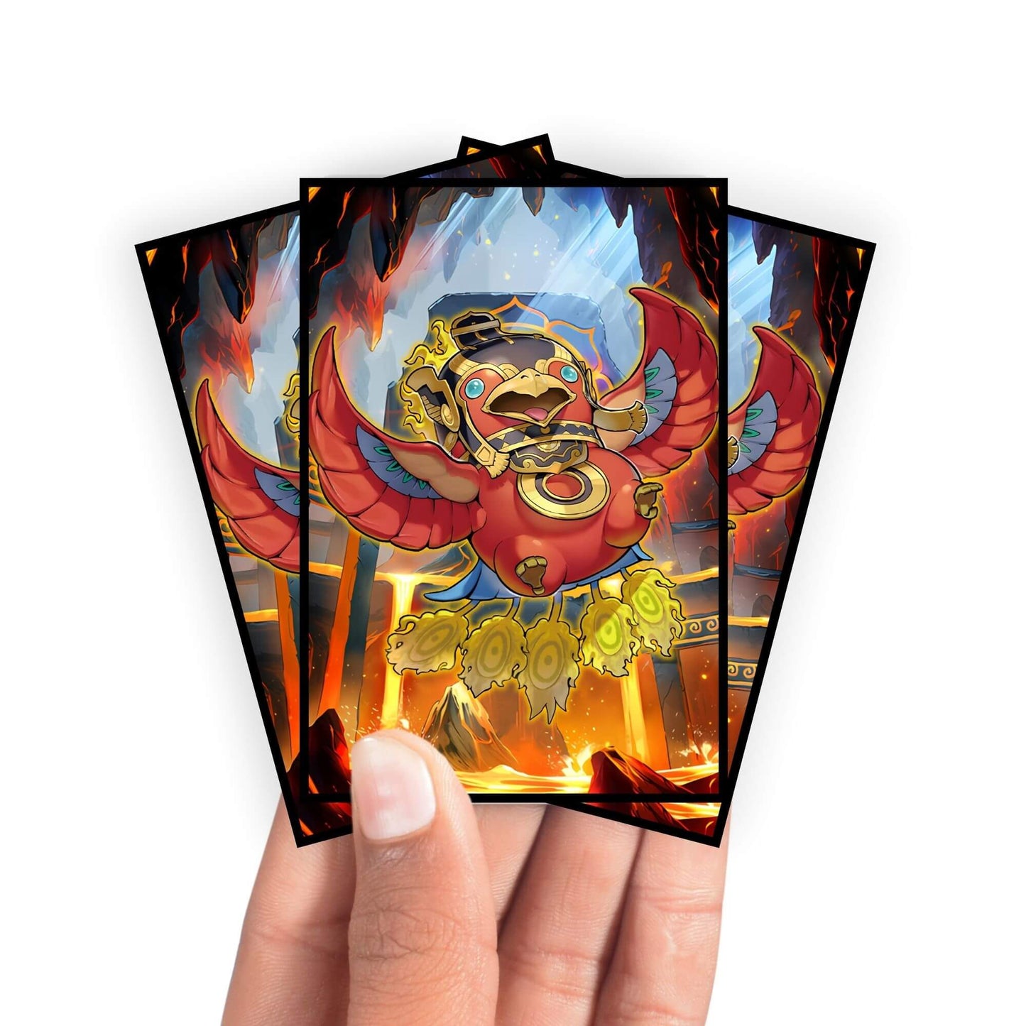 Legendary Fire King Ponix Card Sleeves