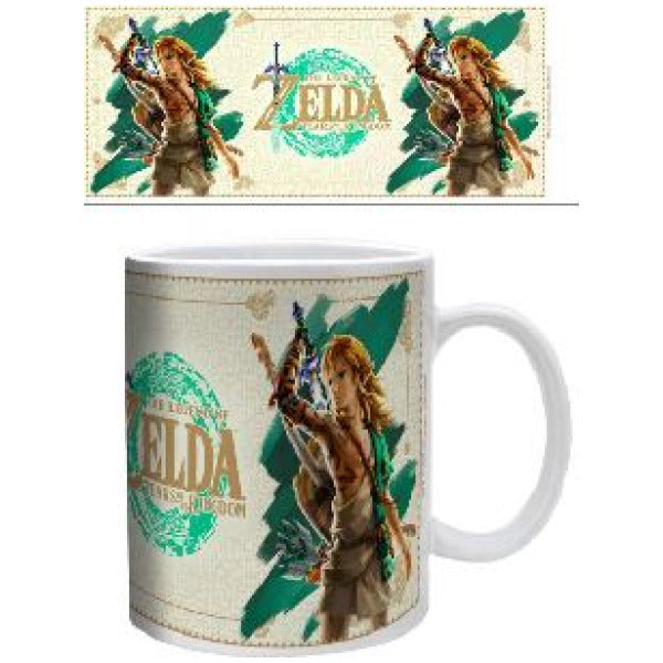 Legend of Zelda: Tears of the Kingdom Link Sword Ceramic Mug 11Oz