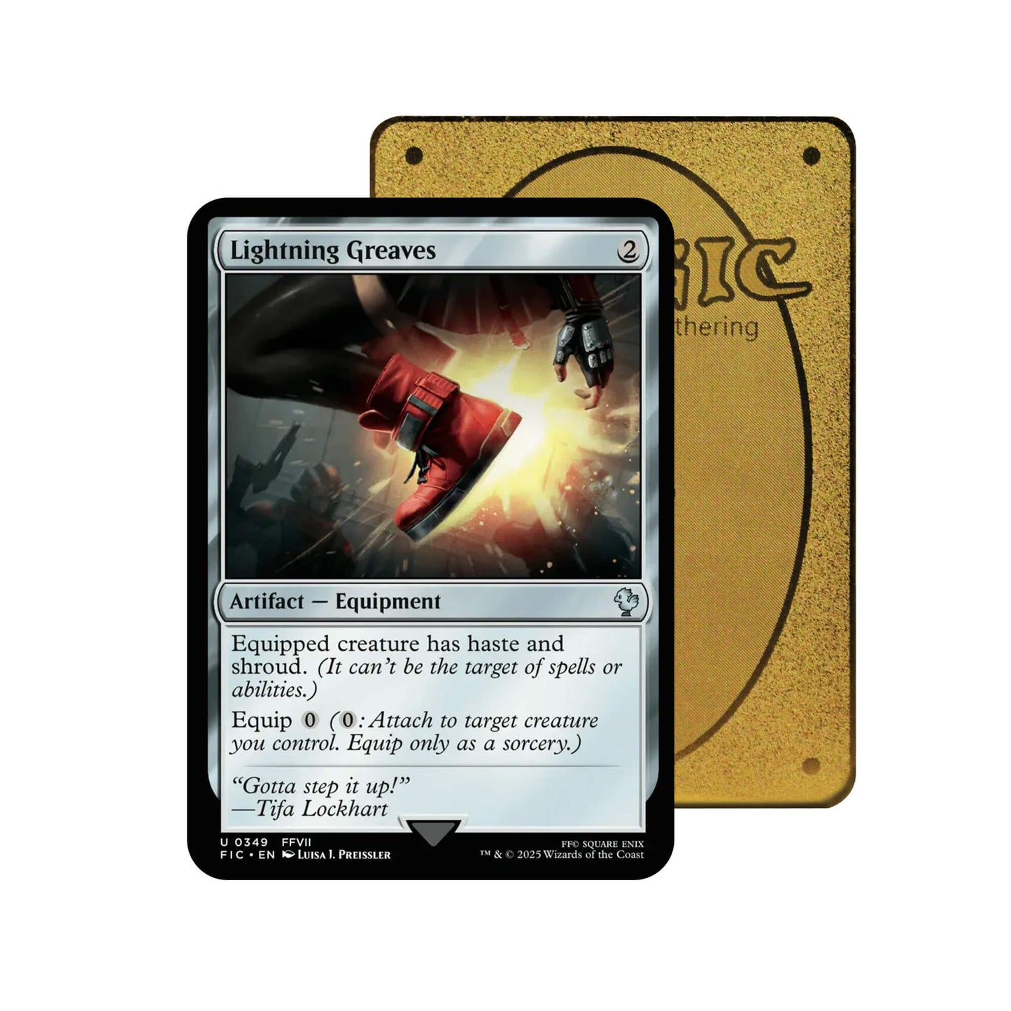 Lightning Greaves Metal Orica Card