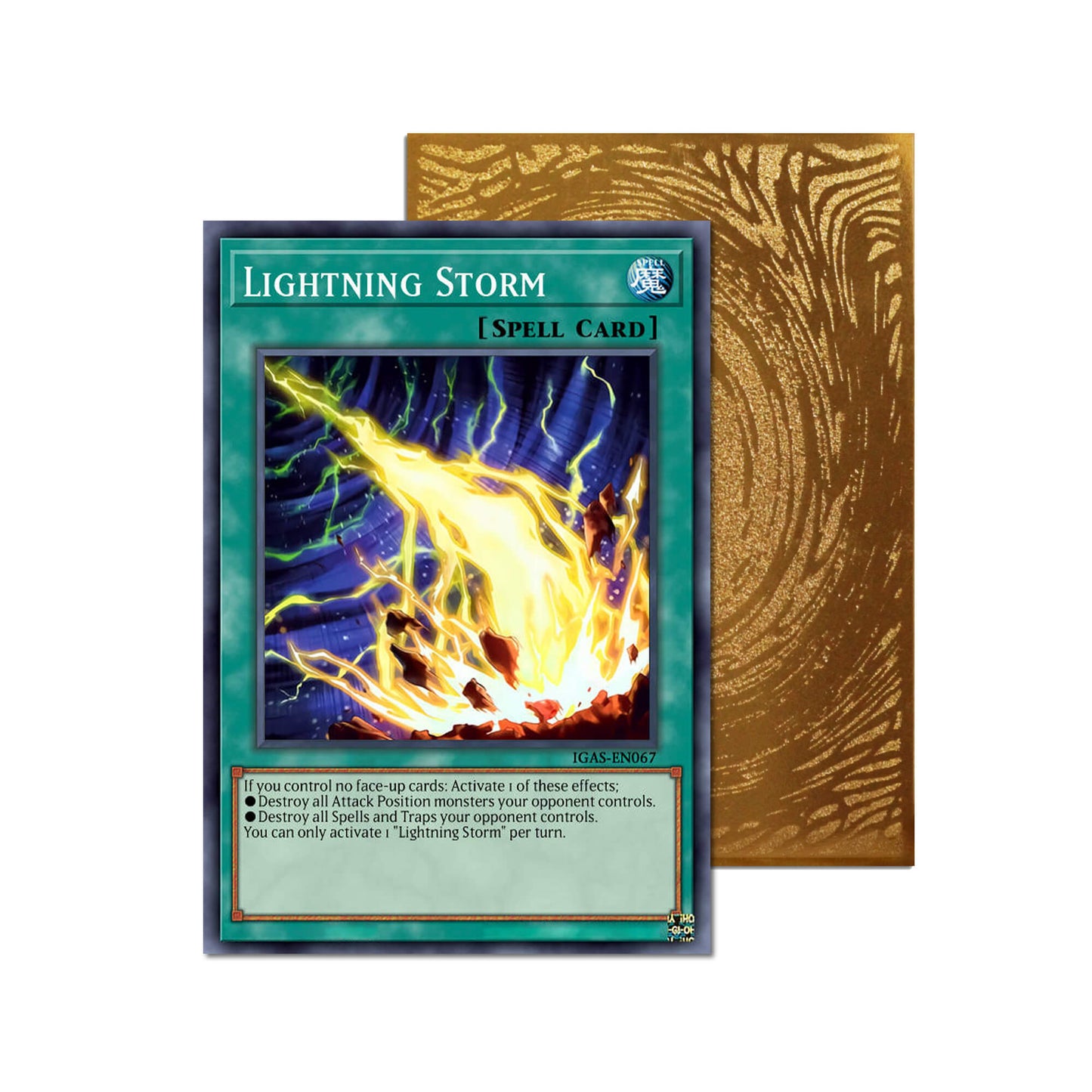 Lightning Storm Metal Orica Card
