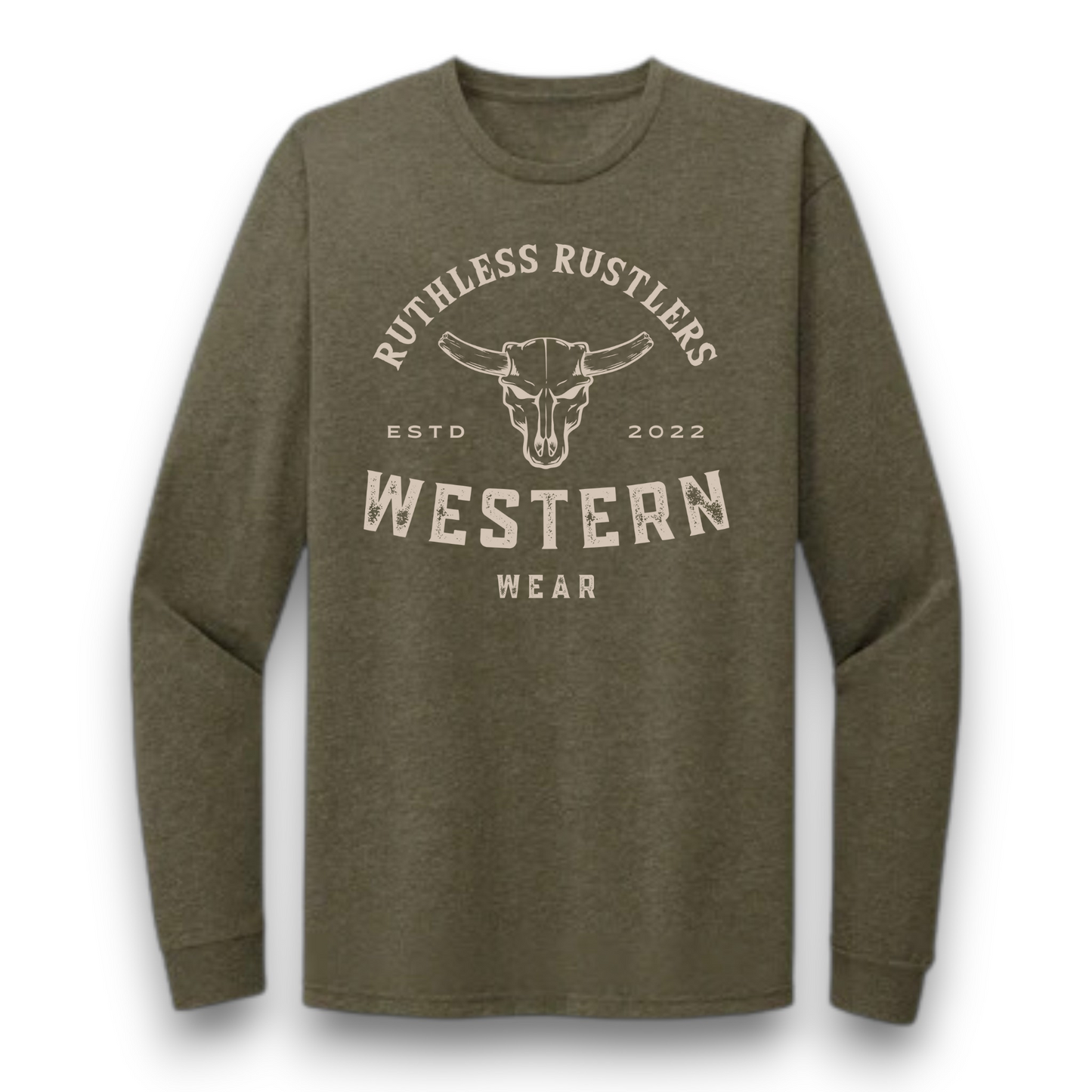 Ruthless Rustlers Western Wear Long Sleeve T-Shirt