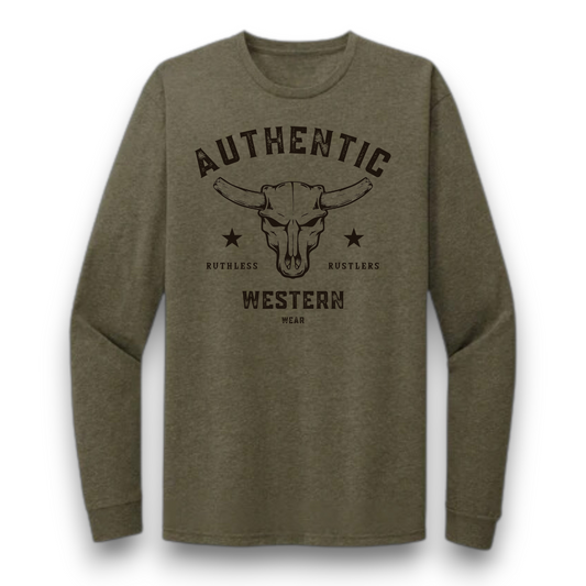 Ruthless Rustlers Authentic Long Sleeve T-Shirt