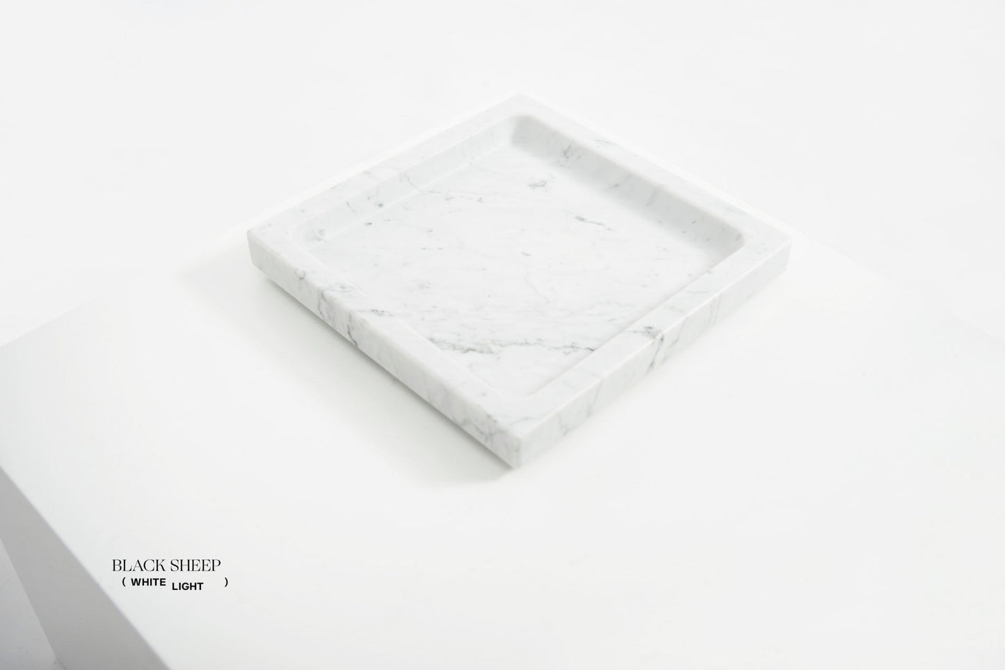 Bianco Carrara Marble Square Tray