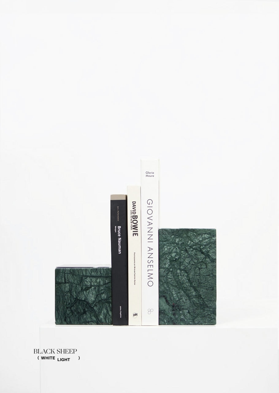Empress Green Marble Asymmetric Book Ends