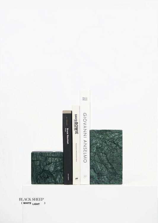 Empress Green Marble Asymmetric Book Ends