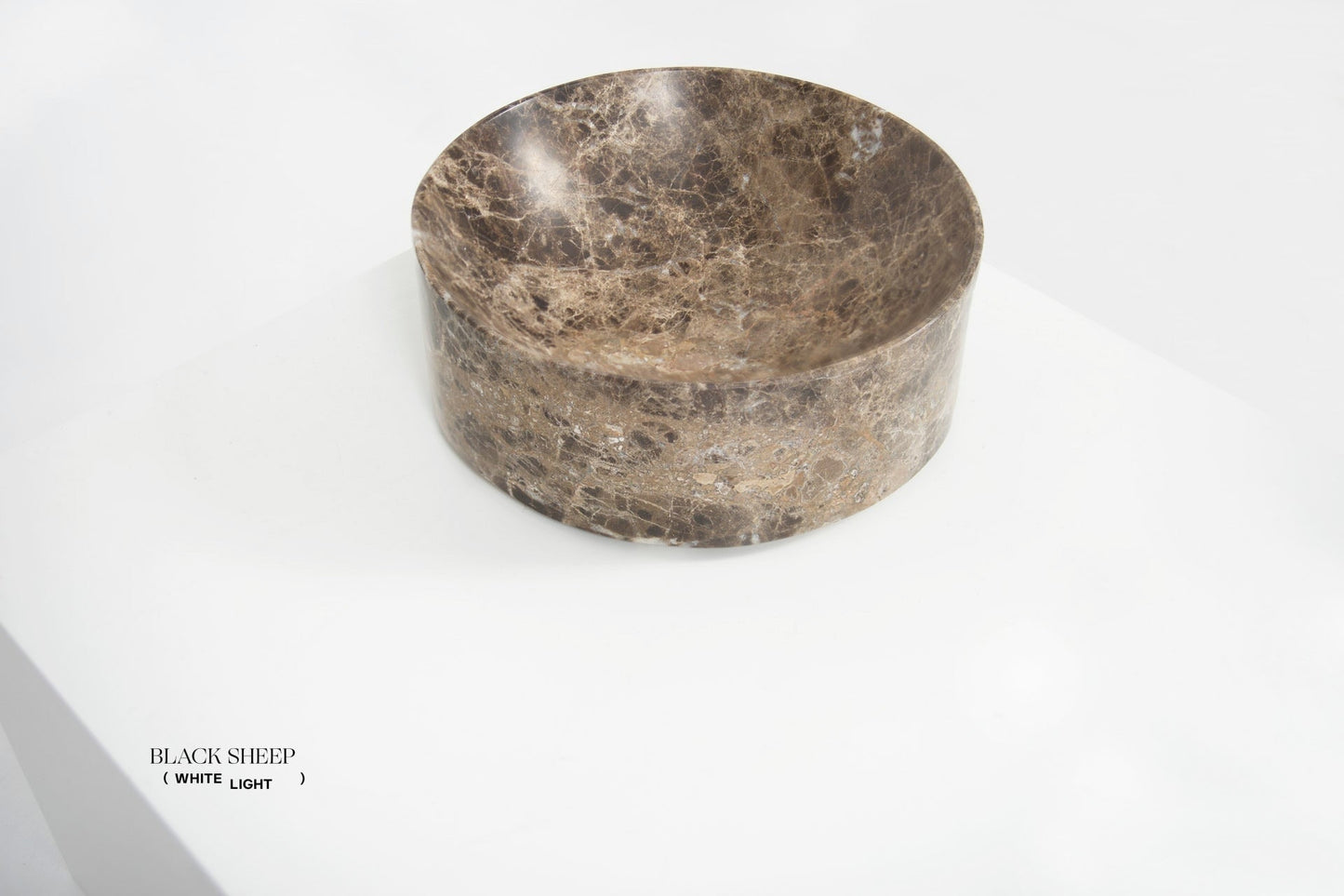 Dark Emperador Marble Deep Dish