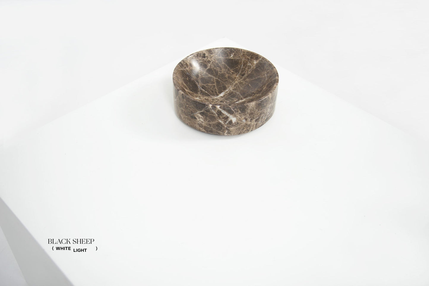 Dark Emperador Marble Deep Dish