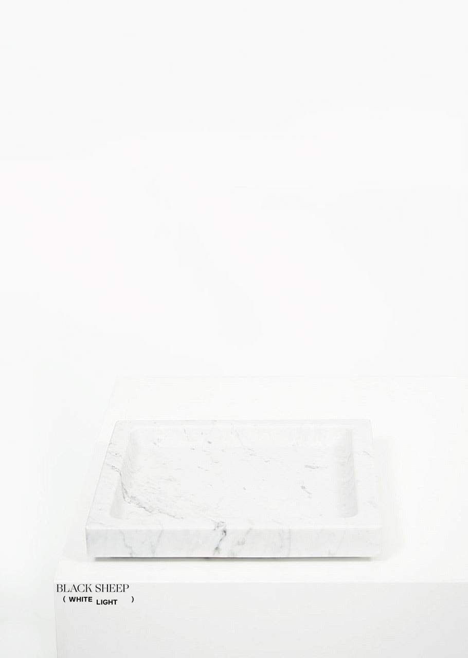 Bianco Carrara Marble Square Tray
