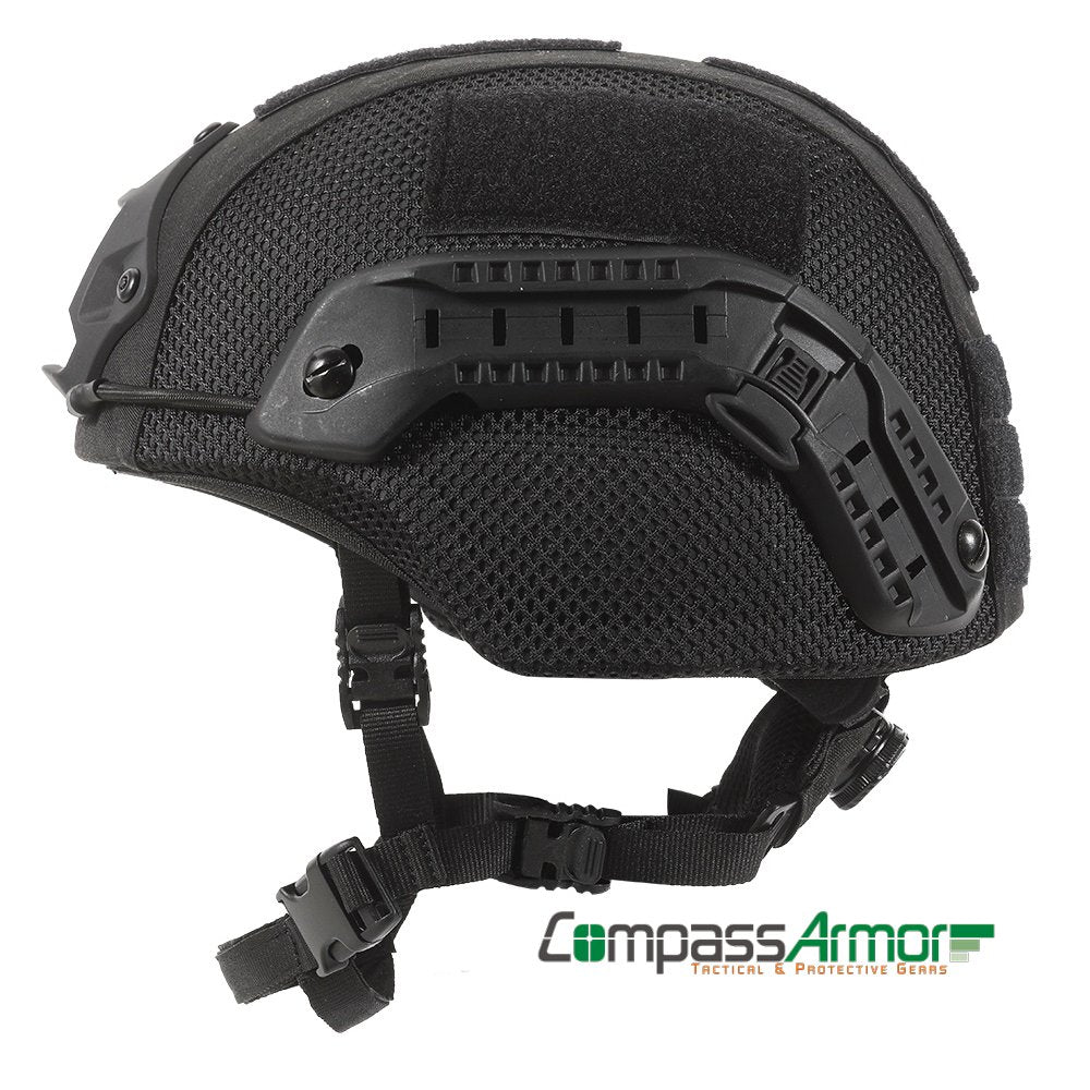 MICH Full Cut Tactical Ballistic Helmet with sides-rails, Cover and NVG mount MICH 2000AT