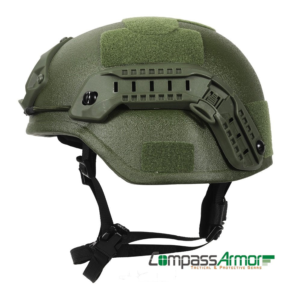 MICH Advanced Combat Tactical Full Cut Ballistic Helmet With 7 Pads System