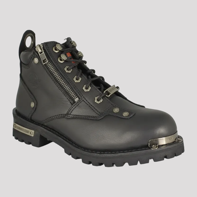 Milwaukee Leather Women's 6" Double Zip Motorcycle Boots