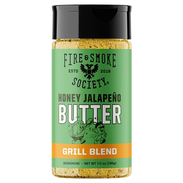 Fire & Smoke Society Honey Jalapeño Butter Seasoning – 7 oz